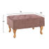 Fotoja e Stol piano Emma Chesterfield velur dusty pink këmbë druri natyral 78×46×40 cm (HM226.05), rozë, Picture 2