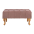 Fotoja e Stol piano Emma Chesterfield velur dusty pink këmbë druri natyral 78×46×40 cm (HM226.05), rozë, Picture 3