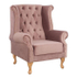 Fotoja e Karrige Polina velur dusty pink 83×75×107 cm (FB90053.05), rozë, Picture 1