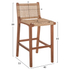 Fotoja e Stol bari prapa me dru teak & litar 40×53×89 cm (HM9381.01), Picture 2
