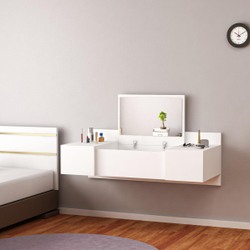 Fotoja e Tavolinë grimi në mur Linde 100x39x33Hcm (HM8960.11), bardhë
