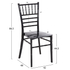 Fotoja e Stol catering Tiffany New 42x48x88,5Hcm (HM8058.07), zezë, Picture 2