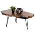 Fotoja e Tavolinë për kafe Glaze druri teak (HM9750), zezë, Picture 1