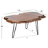Fotoja e Tavolinë për kafe Glaze druri teak (HM9750), zezë, Picture 2