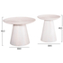 Fotoja e Set Sedge 2 tavolina kafe rrumbullakët Φ90&Φ40cm (HM11944), Picture 2