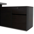 Fotoja e Tavolinë këndore profesionale druri rosewood e djathtë 220x180x76cm (HM2083R), Picture 7