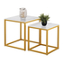 Fotoja e Set tavolina anësore Grelay 2-pjesësh MDF & metal 45×45×50 cm (HM8762.11), Picture 1