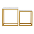 Fotoja e Set tavolina anësore Grelay 2-pjesësh MDF & metal 45×45×50 cm (HM8762.11), Picture 3