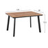 Fotoja e Tavolinë alumini me polywood 120×80×72 cm (HM5562.02), gri, Picture 2
