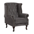 Fotoja e Karrige Polina stil Chesterfield velur gri 83×75×107 cm (HM0053.10), gri, Picture 1