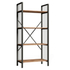 Fotoja e Raft për libra Indus 60×30×150 cm (HM9425), gri, Picture 1