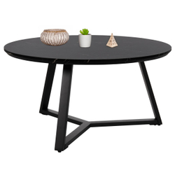 Fotoja e Tavolinë e rrumbullakët për kafe Φ80x42Hcm (HM9586.01), zezë