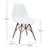 Fotoja e Set 5-pjesësh Tavolinë Sonama & karrige PP Twist ulëse e bardhë 110×70×76 cm (HM11014), bardhë, Picture 3