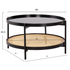 Fotoja e Set tavolina për kafe 2-pjesësh Seitz Φ80cm & Φ50cm (HM21086), Picture 2