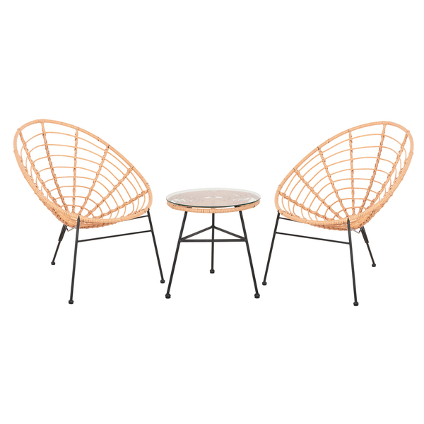 Fotoja e Set kopshti lounge Allegra (HM21047.11), bezhë/ zezë