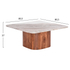 Fotoja e Set 2 tavolina për kafe katrore Volti – – (HM21079), gri, Picture 3