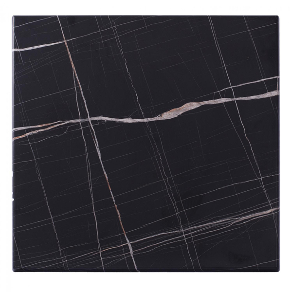 Fotoja e Pllakë tavoline “black marble” 80×80 cm,"HM5231.13", zezë