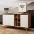 Fotoja e Komodë melamine 140×40×86 cm (HM9432.02), bardhë, Picture 3