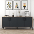 Fotoja e Komodë melamine 180×35×78 cm (HM9428.01), gri, Picture 4