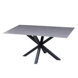 Fotoja e Tavolinë për kafe 120x60x45,5Hcm (HM9470.05), gri/ zezë