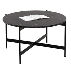 Fotoja e Tavolinë për kafe Φ80x45Hcm (HM9588.01), zezë