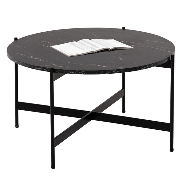 Fotoja e Tavolinë për kafe Φ80x45Hcm (HM9588.01), zezë