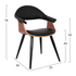 Fotoja e Kolltuk konference SUPERIOR PRO, walnut/black (HM1111.01), zezë, Picture 2