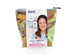 Fotoja e Set Astrid Aqua Biotic, ujë micellar 400 ml + krem dite 50 ml + maskë për fytyrë 20 ml + çantë kozmetike