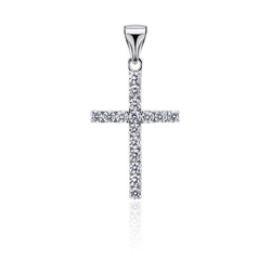 Fotoja e Pendant për qafore Brilio Silver, i argjendtë / transparent