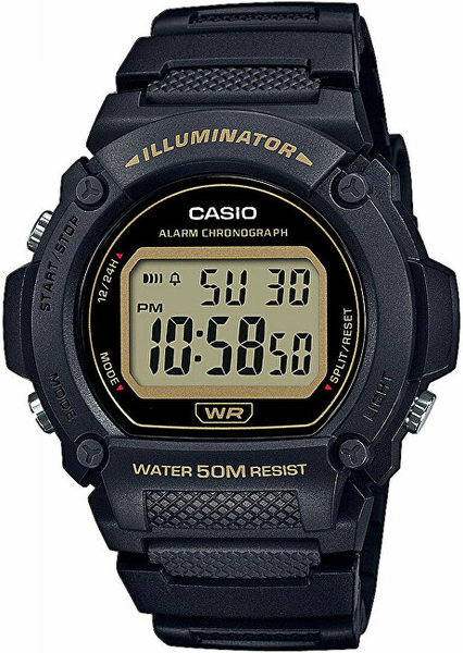 Fotoja e Orë dore për meshkuj Casio W-219H-1A2VEF, e zezë