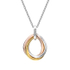 Fotoja e Qafore për femra Hot Diamonds Trio Teardrop RG DP780, 45cm, e argjendtë, Picture 1