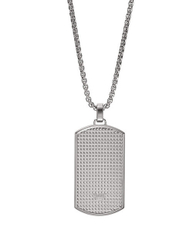 Fotoja e Qafore për meshkuj Emporio Armani Dog Tag EGS2986040, 52.5cm, e argjendtë