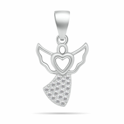 Fotoja e Pendant Brilio Silver, i argjendtë/transparente
