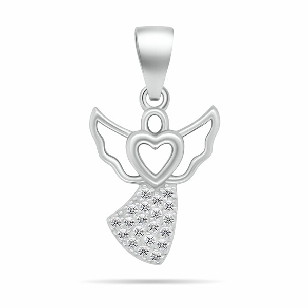 Fotoja e Pendant Brilio Silver, i argjendtë/transparente