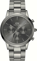 Fotoja e Orë për meshkuj Daniel Wellington Iconic Chronograph Link hDW355, e argjendtë