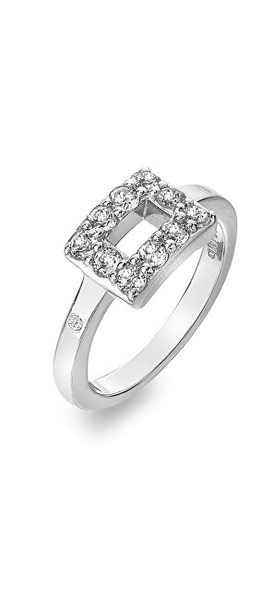 Fotoja e Unazë për femra Hot Diamonds Echo DR240, 52mm, e argjendtë