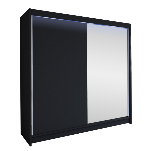 Fotoja e Dollap TALIN I + LED, Zezë