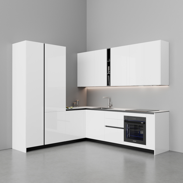 Fotoja e Kuzhinë IMMIGRAND SYSTEMS, Këndore, Bora White