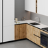 Fotoja e Kuzhinë IMMIGRAND SYSTEMS, Këndore, Bora White/Light Oak, Picture 2