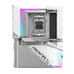 Fotoja e Pllakë amë Gigabyte B650E AORUS STEALTH ICE, ATX, AM5, DDR5 8000 MHz, Wi-Fi 7, e bardhë