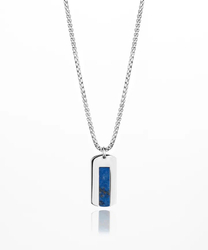 Fotoja e Qafore Pig & Hen DOGTAG NECKLACE - Lapis Lazuli