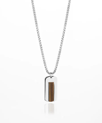 Fotoja e Qafore Pig & Hen DOGTAG NECKLACE - TIGER EYE