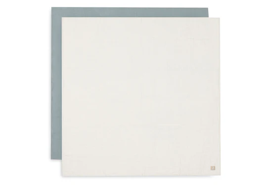 Fotoja e Mbulesa te holla muslin 115x115cm  Sea Green/Ivory - 2 Pack