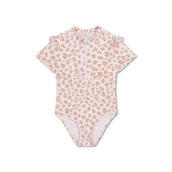 Fotoja e Swimsuit | Leopard | për vajza me mëngë të shkurtra  86/92