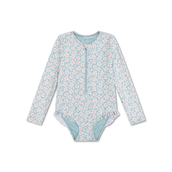 Fotoja e Swimsuit | Florish | jeshile për vajza me mëngë të gjata  98/104