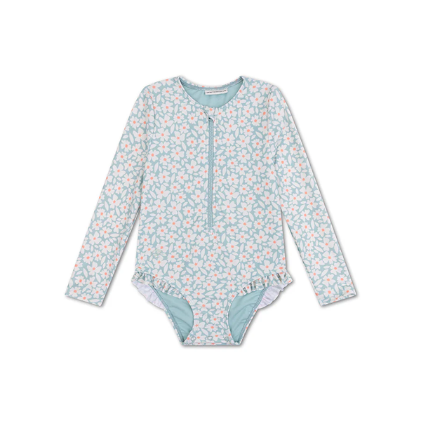 Fotoja e Swimsuit | Florish | jeshile për vajza me mëngë të gjata  98/104