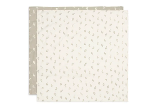 Fotoja e Mbulesa te holla muslin 115x115cm Twig - Olive Green - 2 Pack