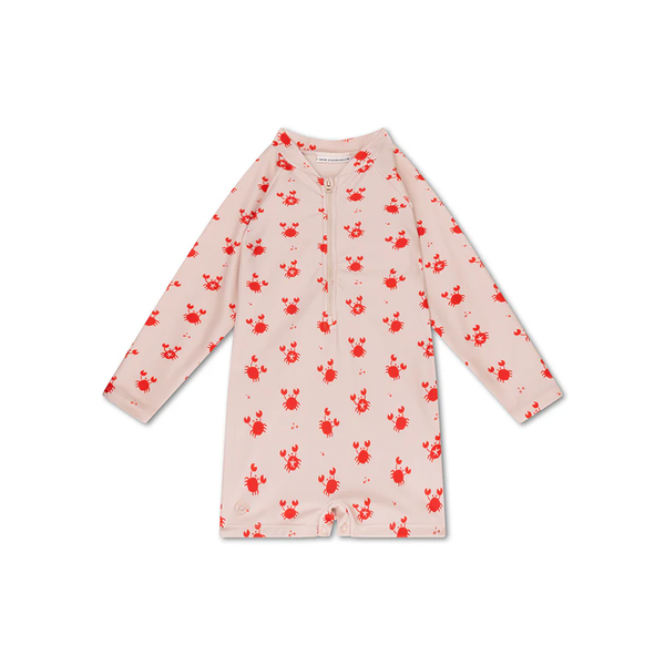 Fotoja e Swimsuit për djem Beige/Red | Crabby | | 74/80