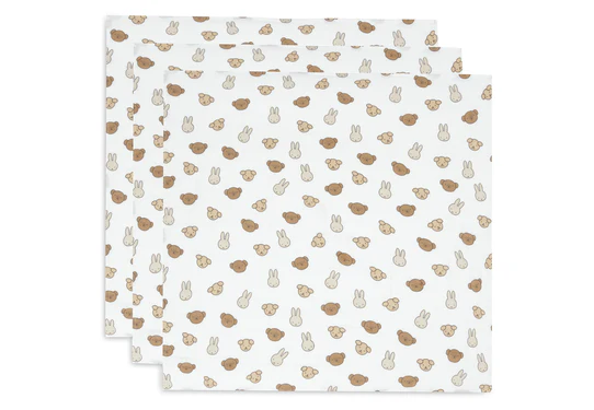 Fotoja e Mbulesa te holla muslin 70x70cm  Miffy and Friends - 3 Pack