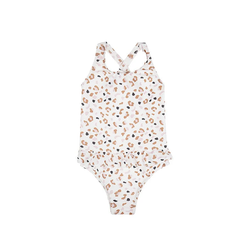 Fotoja e Swimsuit | Leopard Khaki | për vajza pa mëngë 110/116